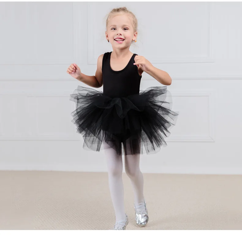 

Children's Wear 2019 New Girls Ballet Dance Summer Sleeveless Puff Dress