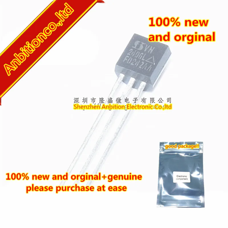 

10pcs 100% new and orginal VN2406L TO-92 TMOS FET Transistor in stock