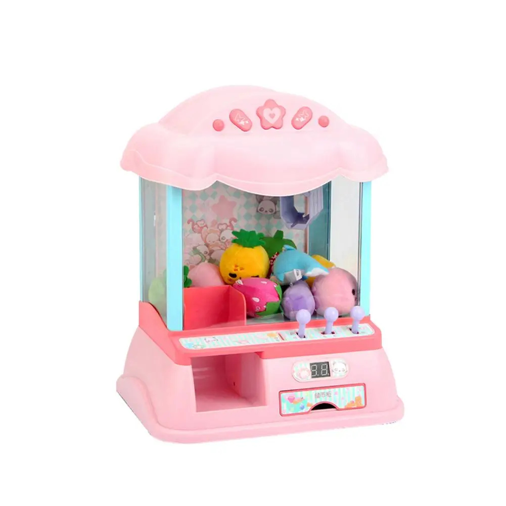

Children's Mini-Catch Doll Machine Toy Household Small Grasping Music Candy Clip Doll Toy Kids Indoor Grabber Claw Machine