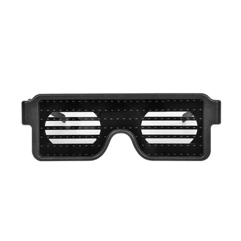 

USB Powered Operated Bar Club Game DJ Show Party 8 Pattern Modes LED Glasses White Light Rechargeable Battery for Street Dance