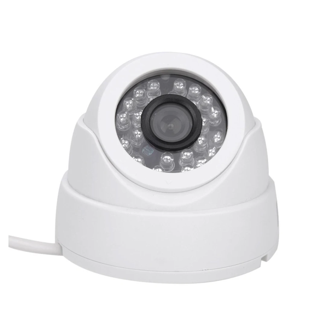 1/3 CCD 1000TVL 24 светодиодный светодиодных ИК безопасности купольная CCTV камера для помещений камера 3,6 мм PAL