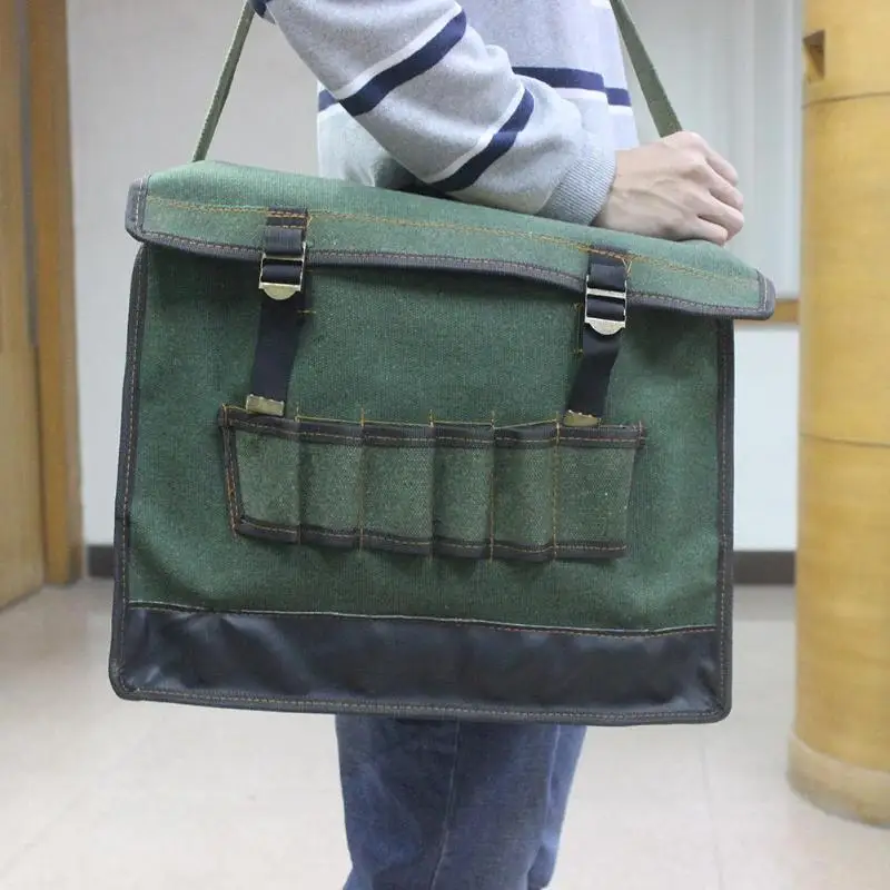 

Waterproof Tool Bags Multi-functional Crossbody Bag Toolkit Shoulder Bag Large Capacity Bag for Tools Hardware Dropshipping