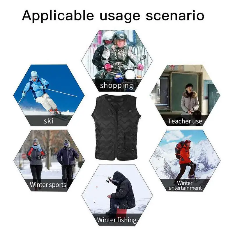 Smart Clothing Exothermic Heating Vest Three-Speed Temperature Control Adjustable Electric Vest Win