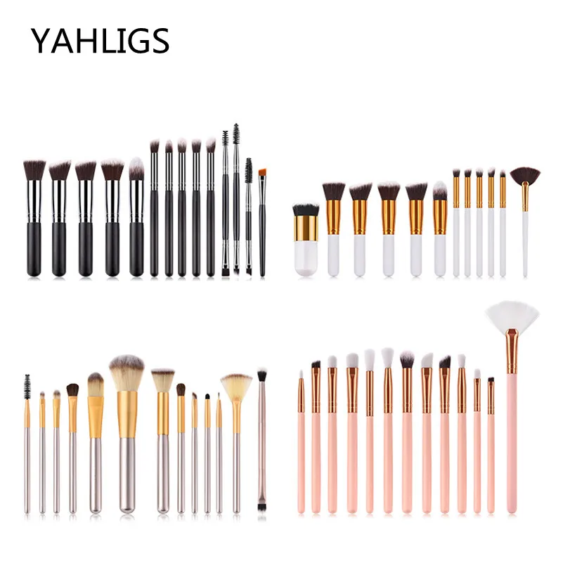 

12/13/14pcs Makeup Brushes Eyeshadow Basic Product Eyebrow Lip Brush Make Up Brushes Synthetic Hair Tool Maquiagem 4 Style YA159
