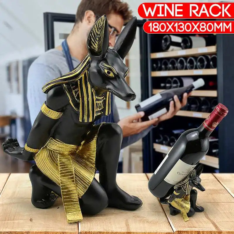 

Vintage Wine Rack Wine Holder Shelf Resin Practical Sculpture Wine stand Home Decoration Interior Crafts Christmas Gift