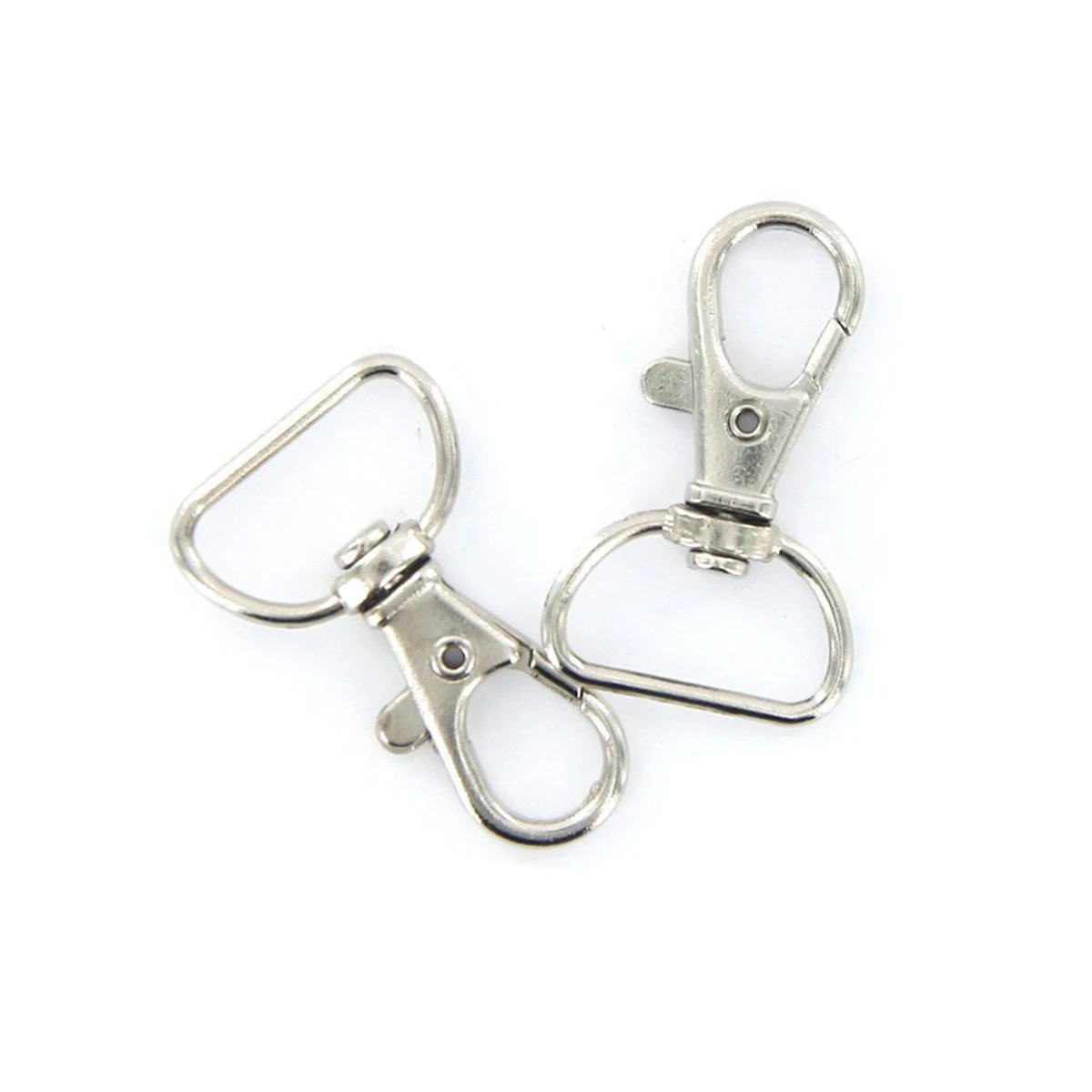 

SEWS-360 Degree Rotatable Trigger Snap Hooks - 30 Pieces (Silver)