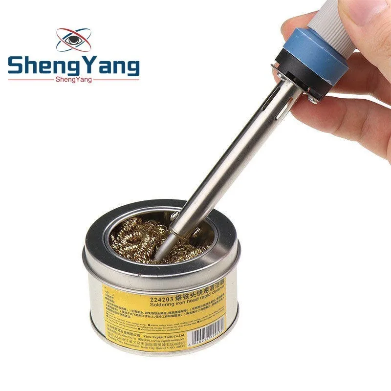 

ShengYang Desoldering soldering iron mesh filter cleaning nozzle tip copper wire ball clean ball dross box Cleaning Ball