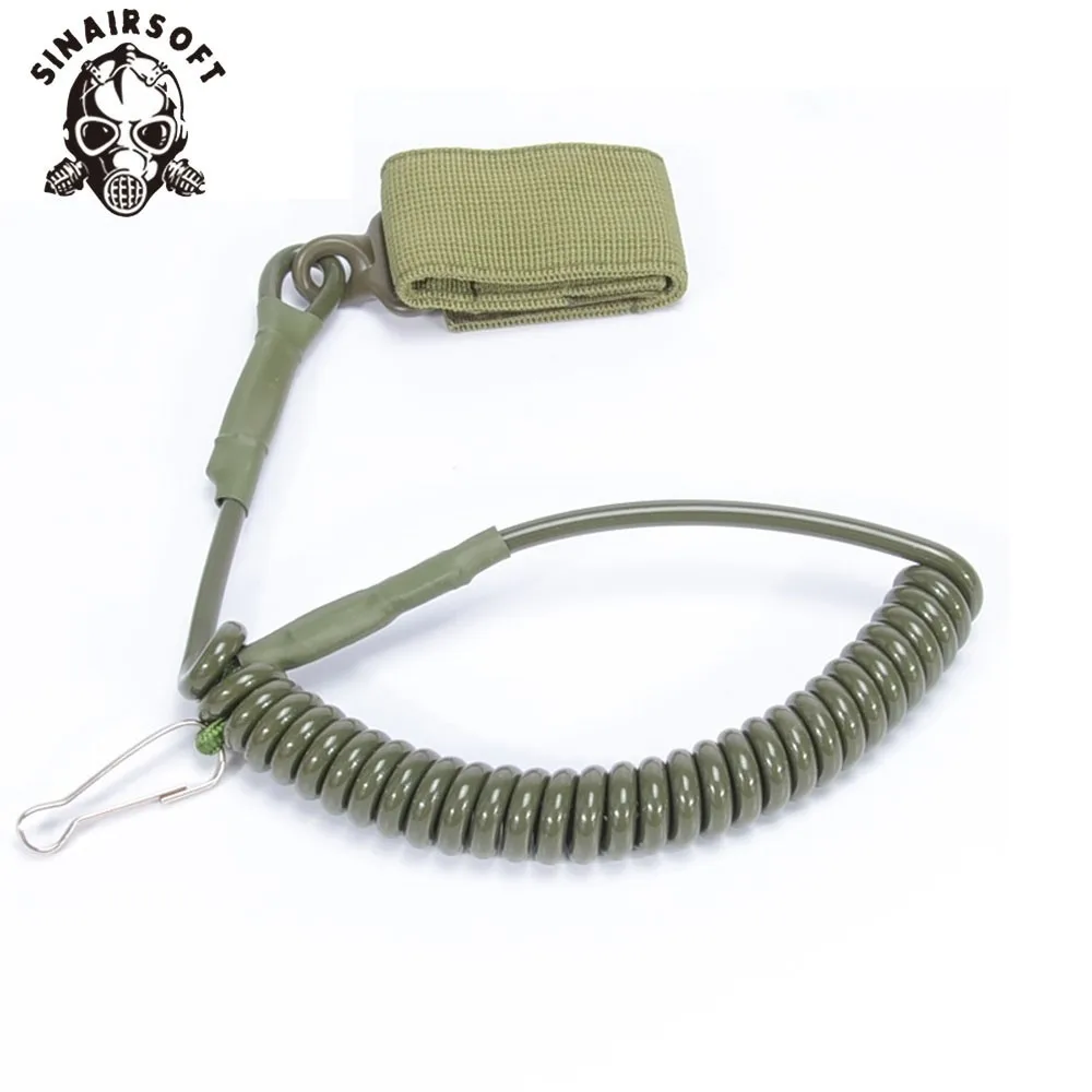 

Molle Airsoft coil sling military elastic belt spring strap backpack bag rope