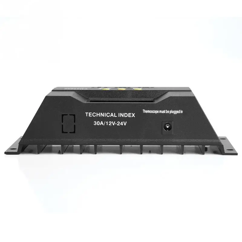 Горячая 12V 24V 30A ШИМ интеллектуальная Солнечная контроллер зарядки панели