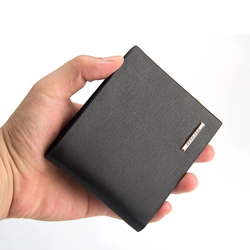 

Men's Short Wallet Simple Mini Vertical Driver's License Wallet Mini Wallet Leather Multifunction