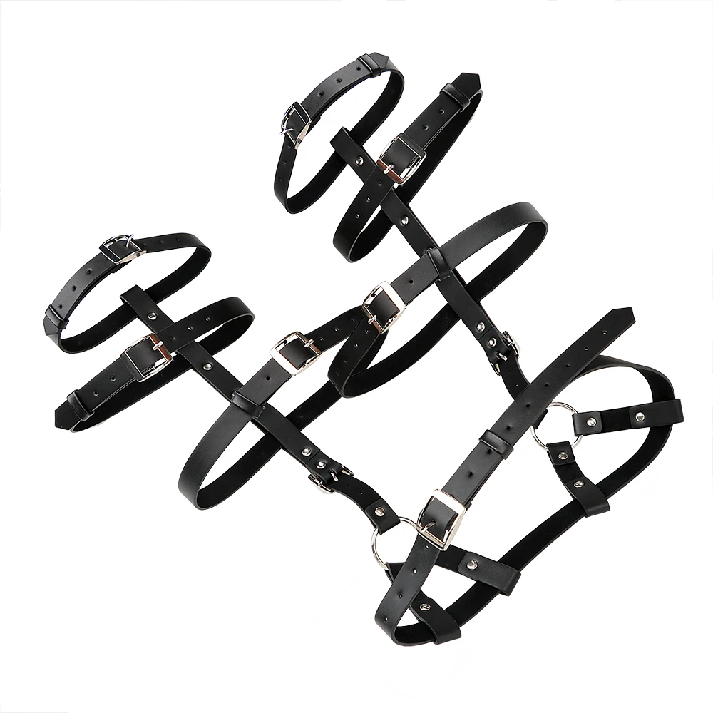 Оло Связывание gear из искусственной кожи игры для взрослых флирт одежда