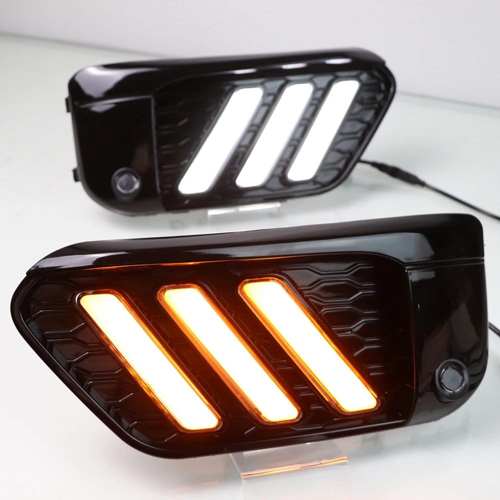 3 цвета СВЕТОДИОДНЫЙ DRL для BMW X1 F48 2016 2017 2018 2019 дневной ходовой светильник Mustang стиль