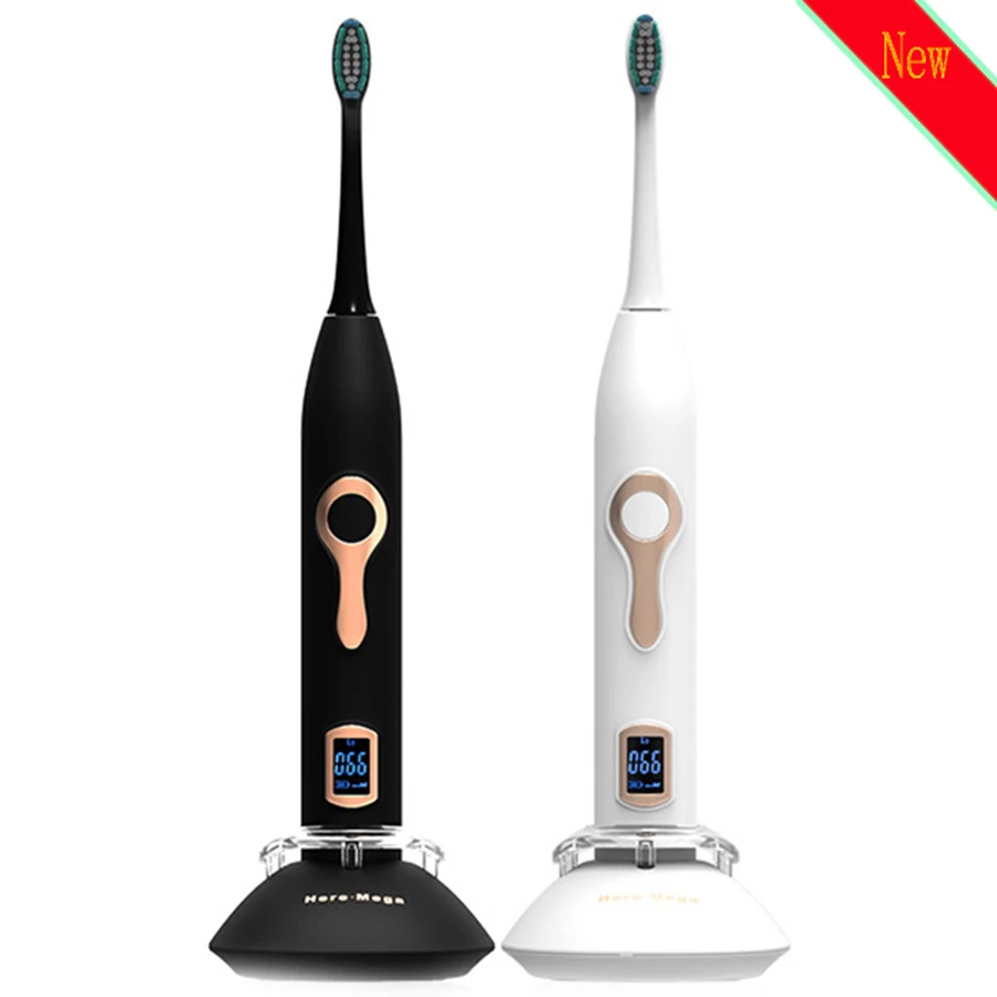 

608 Magnetic Suspension LCD Electric Toothbrush Teeth Whitening Replacement Brush Heads Tooth Brush Dental Teeth Cleaner