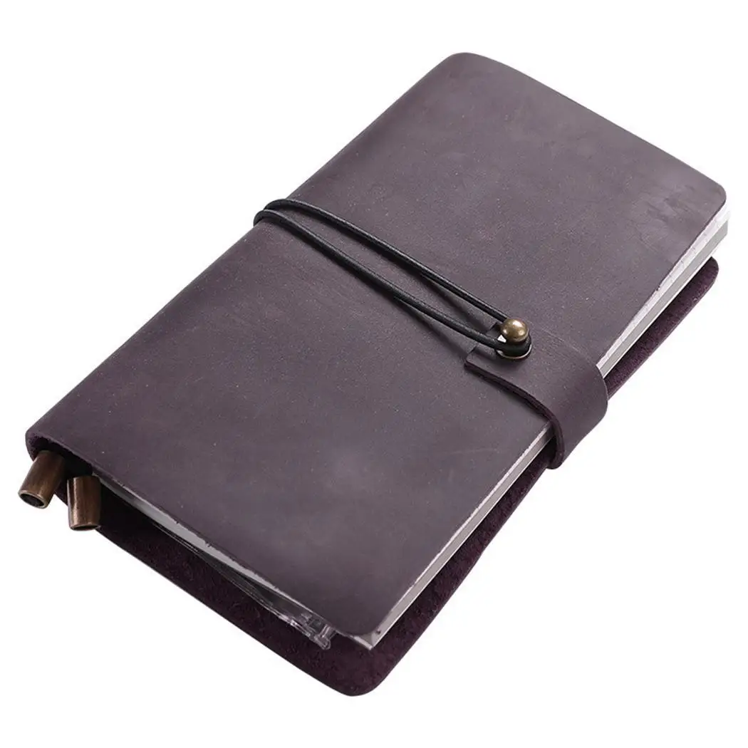 

13cm x 10cm Artificial Leather Cover Retro Style Paper Wine red, Brown, Coffee Notebook 0.53kg Travel