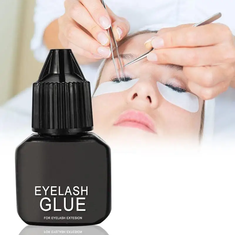 

5ml Eyelash Extension Glue 1-3 Seconds Fast Drying Eyelashes Glue Pro Lash Glue Black Adhesive Retention 5-7 weeks