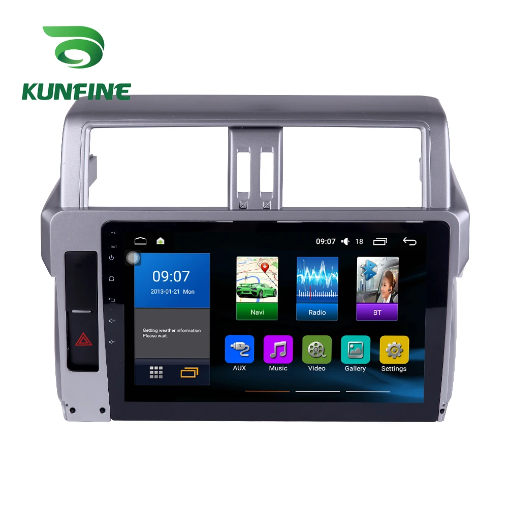  Octa Core 1024*600 Android 8.1 Car DVD GPS Navigation Player Deckless Car Stereo for Toyota Land Cr