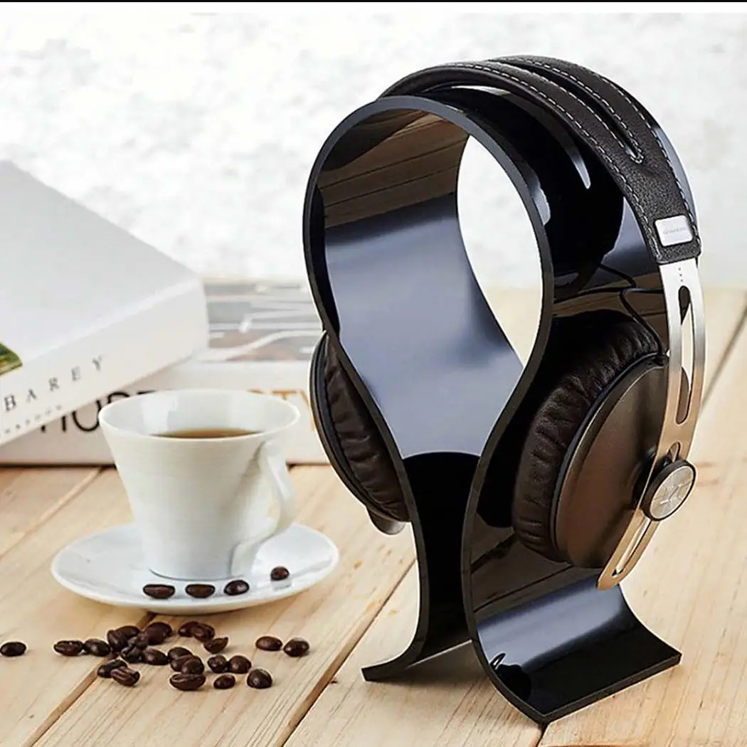 

Universal Acrylic Earphone Headset Holder Headphone Desk Display Stand for Earphone Accessories