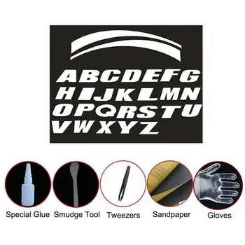 

Universal Car Tire Tread 3D Letter Sticker Motorcycle Car Wheel Sticker A-Z English Letter Styling DIY Decoration Car Sticker