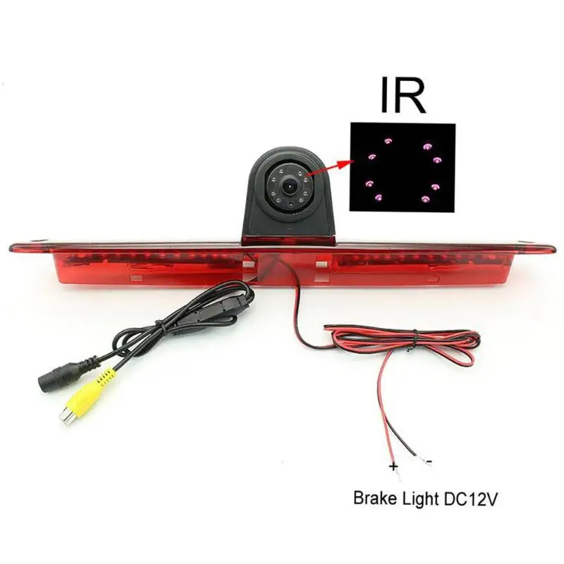 

Waterproof Reversing Parking Camera IR Night Vision LED 3rd Stop Brake Light IP68 Durable for Sprinter Crafter Vehicle Camera