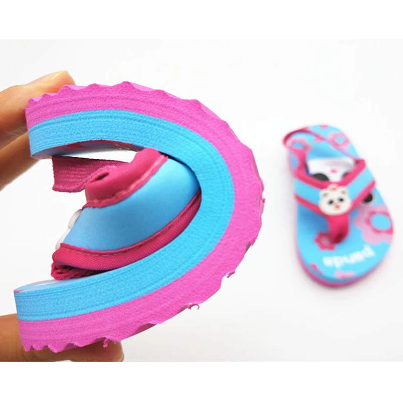Beach Slippers Kids Flip Flops Girls Sandals for Girl Barefoot Shoes Kids Panda Sea Slipper Kid Water Shoes Children Summer Swim