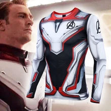VIP FASHION Avengers Endgame Quantum War 3D Printed Men Women Compression Shirt Cosplay Costume Long Sleeve Gym Fitness Tops