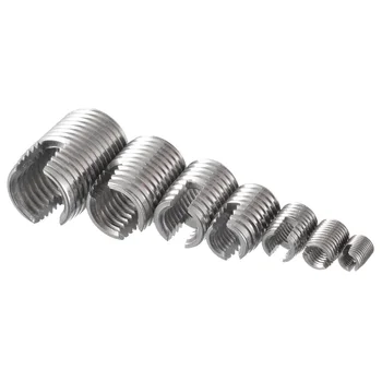 

High Quality 50PCs Thread Repair Insert Self Tapping Slotted Screw Threaded Helical Repair Insert M3 M4 M5 M6 M8 M10 M12
