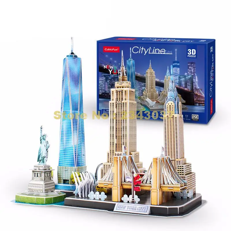 

Cubicfun MC255 123pcs City Line New York DIY 3D Paper Puzzle Model