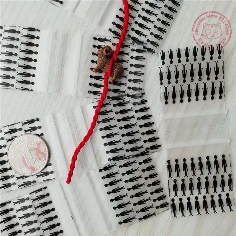 

1515 Black Men Bags Design Ziplock Mini Baggies Ziploc 100PCS 1.5" X 1.5" Self Sealing Bags
