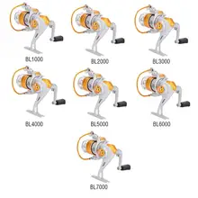 5,5: 1 соотношение скорости спиннинговые Рыболовные катушки из алюминиевого сплава спиннинговое колесо летающие рыболовные аксессуары для катушек BL1000-BL7000