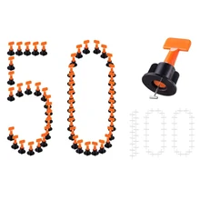 Набор для выравнивания плитки, 50 шт., разделители для плитки, 100 шт., поделки, разделители для плитки с гаечным ключом, многоразовые выравниватели для пола