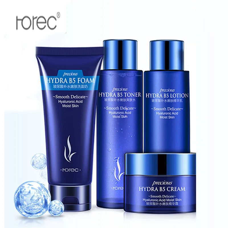 

Horec Hyaluronic Acid Rejuvenation Four-Piece Combination Other Skin Care Moisturizing Nourishment Oil Clean