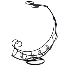 Стеклянный держатель для бутылки подвесной органайзер для бара металлический кронштейн винтажный стенд держатель для вина украшения черный