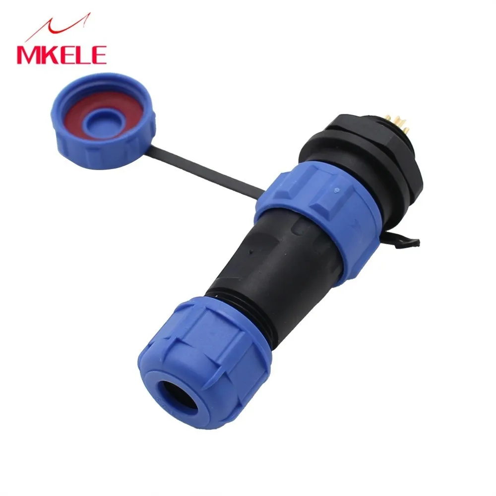 Waterdichte Power Draad Kabel Connector SP13 13mm Type 4 Pin IP68 Connector Stekker En Socket Luchtvaart Plug 