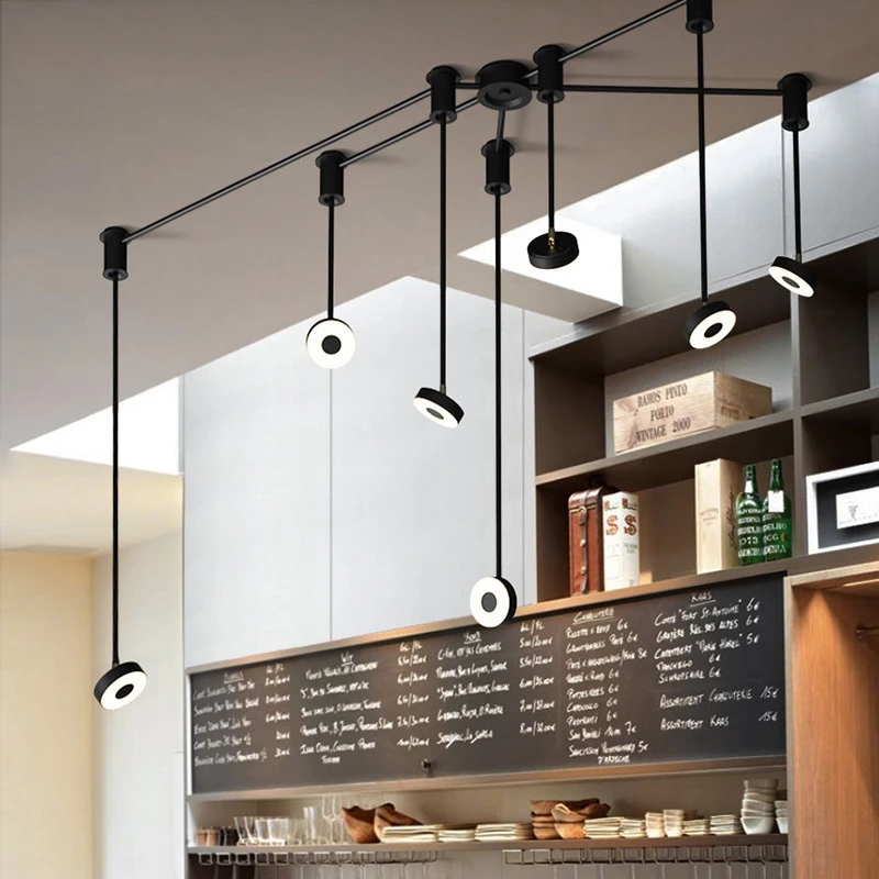 

Modern Led Pendant Lights Clothing Shop Minimalist Style Iron Decor Living Room Dining Room Kitchen Pendant Lamps Light Fixture