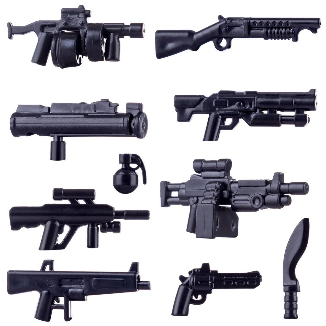 

Hot Kids DIY Gift Toys Small Particle Military Building Block Weapon Accessories Piece Puzzle Assembly Toy For Children 3 Colors