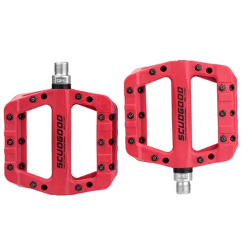 

Bikein Pro Mountain Bike Pedal Mtb Pedals Bicycle Flat Platform Pedals Nylon Fiber Cycling Fixed Gear Ultralight Parts 365G
