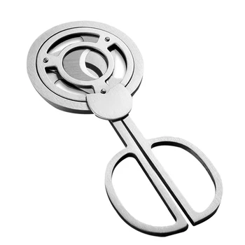 

SZS Hot Triple Blades Stainless Steel Tone Cigar Cutter Pocket Gadgets Cutter Knife Cuban Cigars Scissors