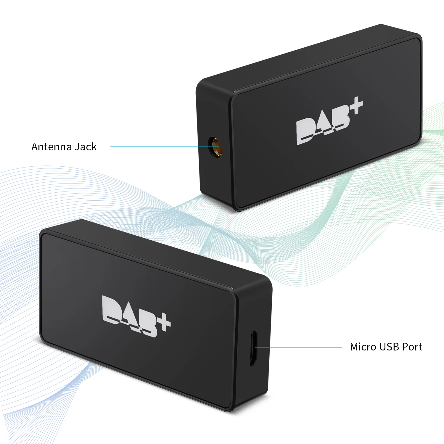  BOX2 Universal DAB + Empfänger mit 3M Antenne für Android Auto Player Audio System Stereo Ausgang B