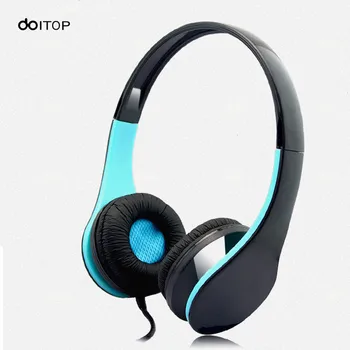 

DOITOP Professional Stereo Headset With Microphone Earphone Wired Music Headphone For Computer Games PC Cellphones mp3 mp4