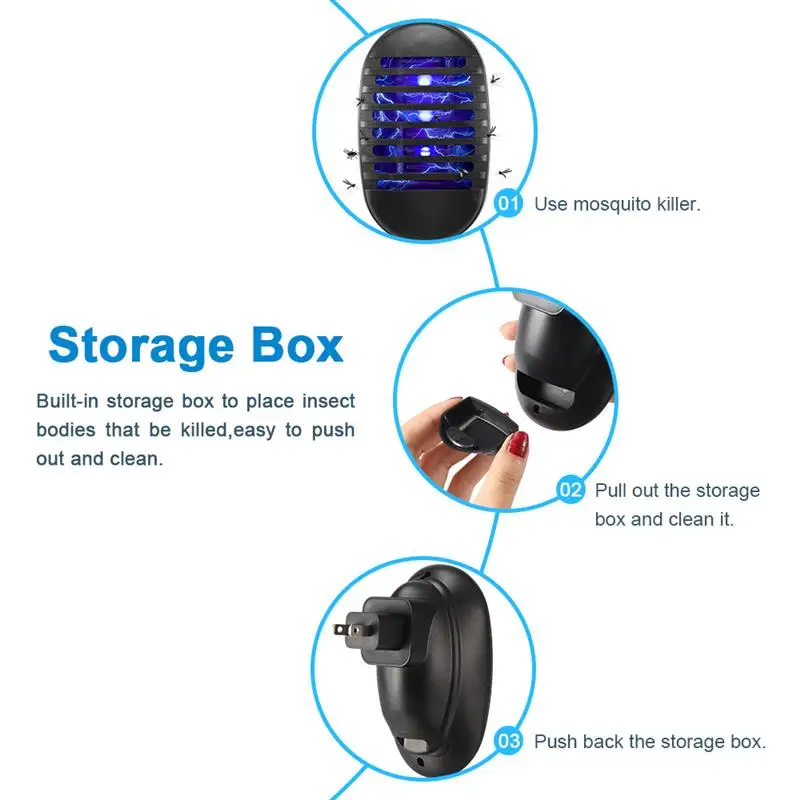 Электронный комарный убийца лампа Летающий Жук Насекомое ловушка уничтожитель Zapper США/ЕС Plug средство от комаров принадлежность для дома