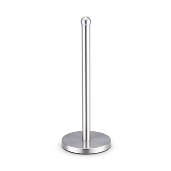 

Stainless Steel Kitchen Roll Paper Holder Bathroom Toilet Paper Stand Tissue Napkins Rack Round Head Home Kitchen Table Tool
