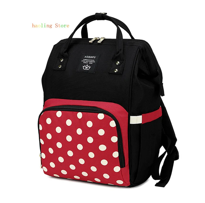 

Shoulders Mommy Package Polyester More Function Diaper Bag Waterproof Keep Warm Bottle Baby Care Cartoon Fashion