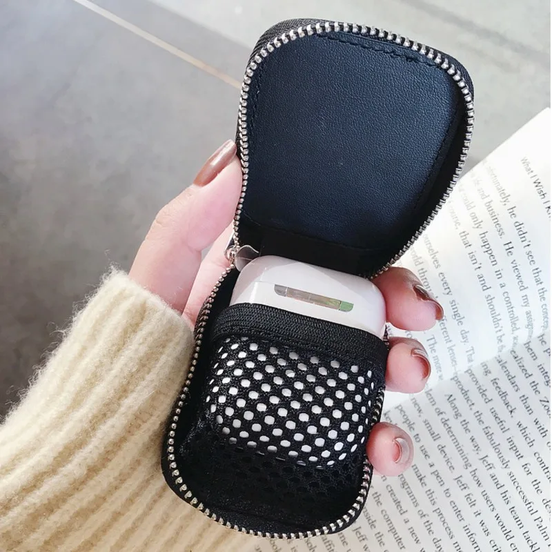 Buluby кожаный чехол для наушников Apple AirPods 2 сумка хранения милые обертывания
