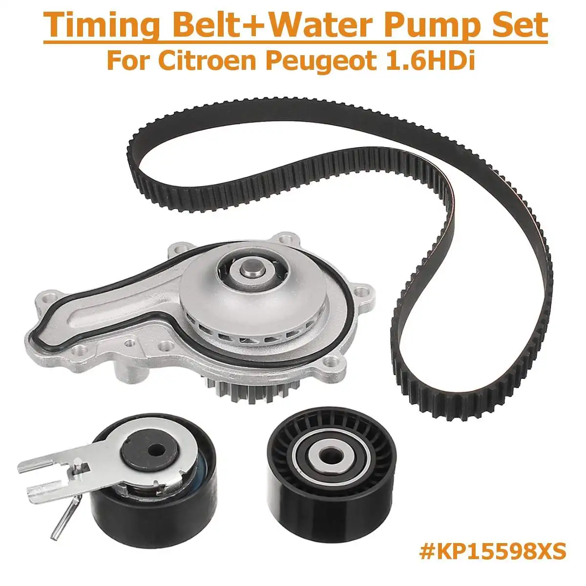 

Water Pumps Timing Belt Water Pump Kit for PEUGEOT 206 207 307 308 407 1.6 HDi for Citroen Berlingo C2 C3 C4