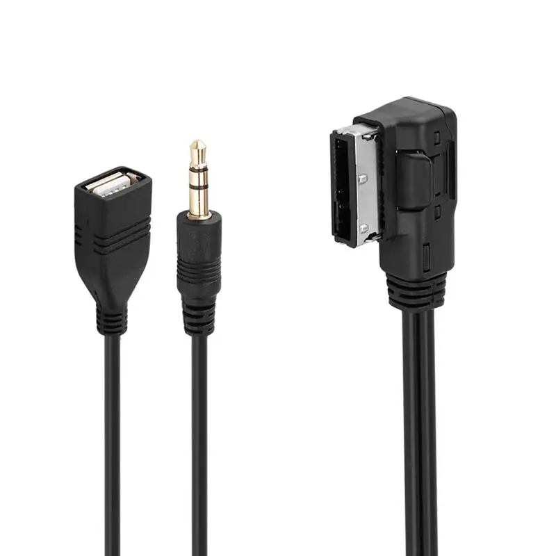 AOZBZ 3 5 мм музыкальный интерфейс AMI MMI Mini Jack USB Aux MP3 кабели автомобильные зарядные