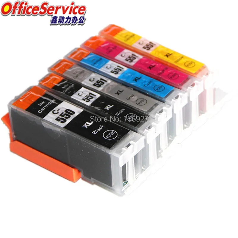 PGI 550 CLI 551 PGI550XL CLI551 совместимый чернильный картридж для Canon MG5650 MG6350 MG6650 MG7150 MG7550 IP8750