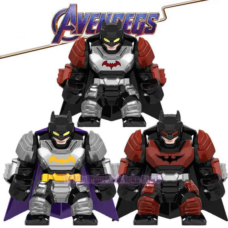 

LegoING DC Marvel Super Heroes Batman Bruce Wayne Justice League of America Avengers Endgame Building Blocks Children Gift Toys