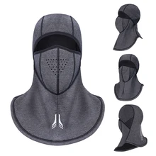 Флисовая зимняя теплая термальная маска для лица эластичный велосипедный Пешие прогулки Полнолицевая шляпа пыленепроницаемый угольный фильтр марлевый флисовый плед