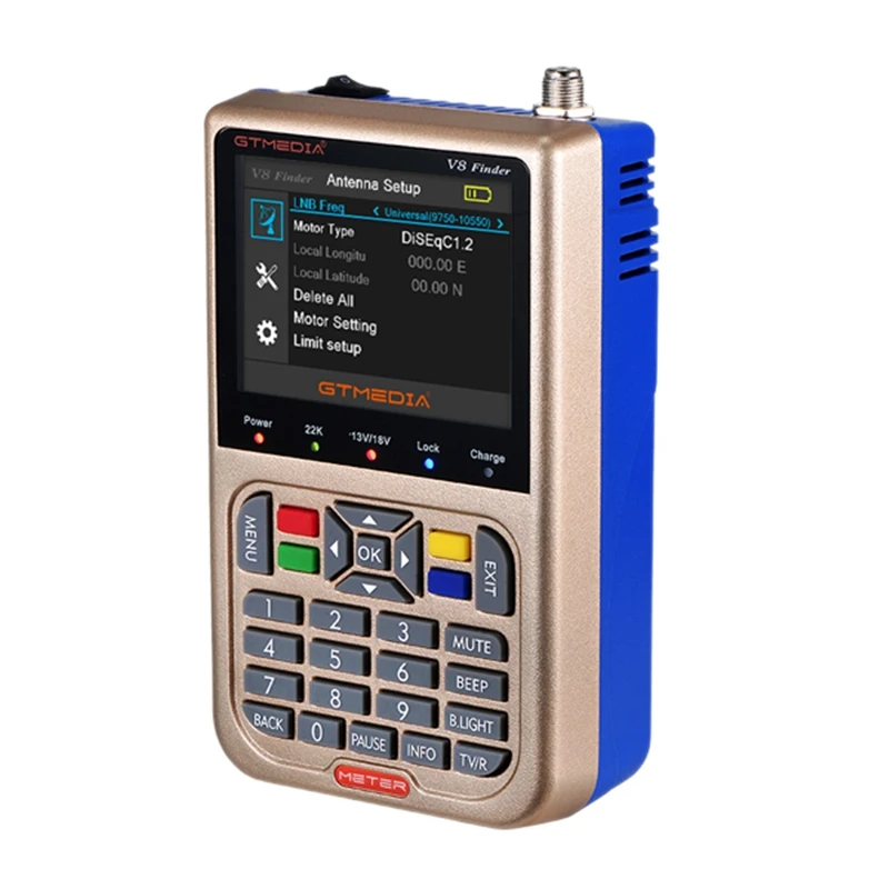 Gtmedia V8 Finder Hd Dvb-S2 Цифровой спутниковый высокой четкости Sat Dvb S2 счетчик Satfinder 1080P (Uk