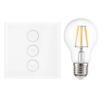 

Smart Light Dimmer In Wall Touch Control WiFi Light Switch Work with Alexa Google Assistant IFTTT with Dimmer Bulb